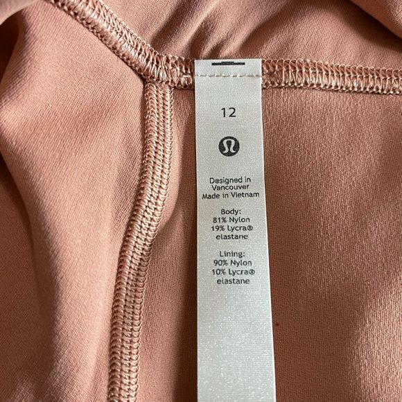 Lululemon NWT Align High Rise Pant With Side Pockets 25'' Pink Savannah Size 12 - Picture 10 of 11